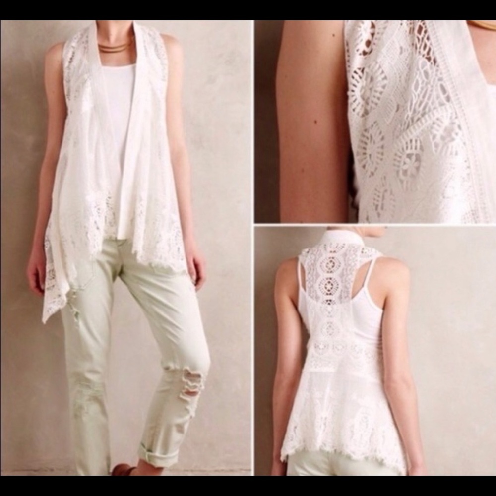 Bohemian Style Crochet Vest from Anthropologie